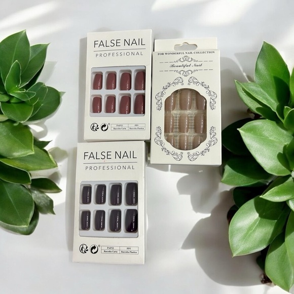 unbranded Other - 3 Sets of 24 Piece False Nails 2- False Nail Professional & 1 - Beautiful Nails.
